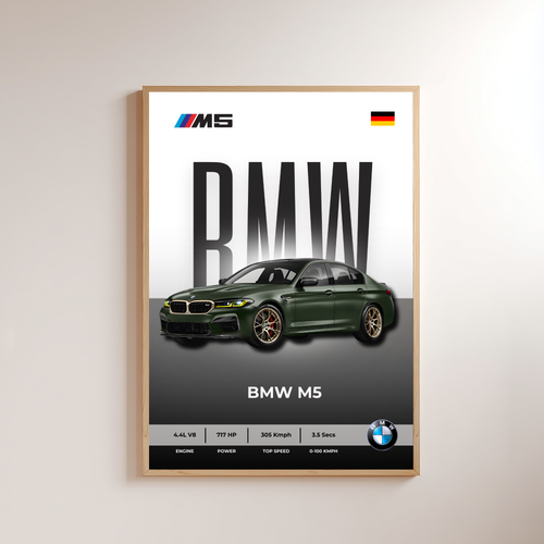 Classic Bmw Car wall Frame
